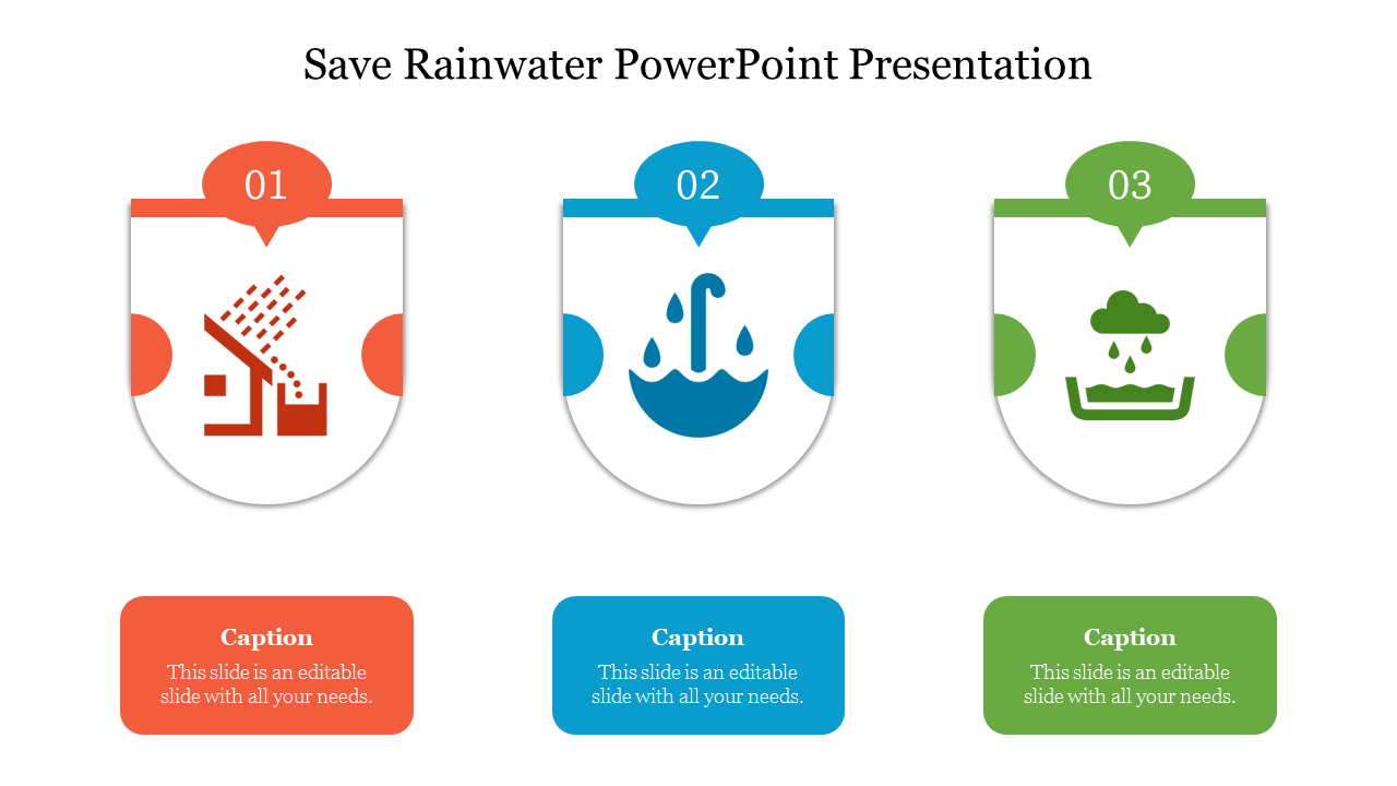 Innovative Save Rainwater PowerPoint Presentation Slide